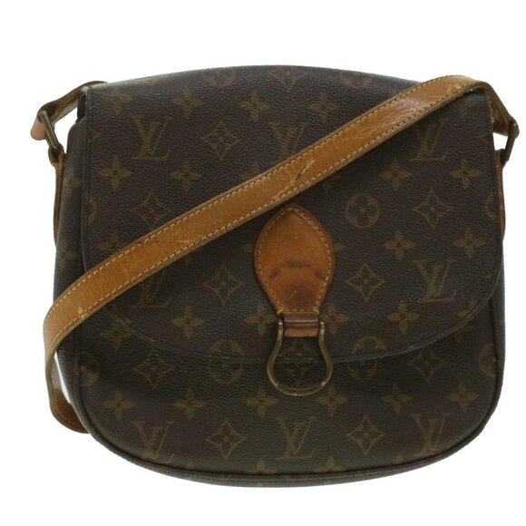 LOUIS VUITTON Monogram Saint Cloud GM Shoulder Bag M51242 LV Auth 37165 - Picture 1 of 16